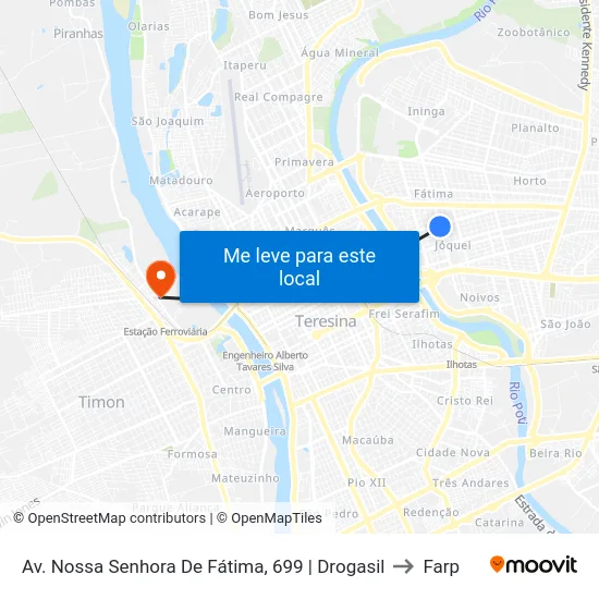 Av. Nossa Senhora De Fátima, 699 | Drogasil to Farp map