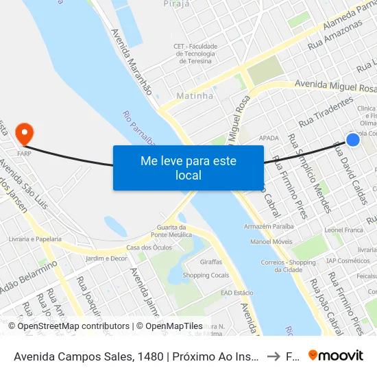 Avenida Campos Sales, 1480 | Próximo Ao Instituto Dom Barreto to Farp map