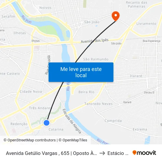 Avenida Getúlio Vargas , 655 | Oposto À Rodoviária to Estácio Ceut map