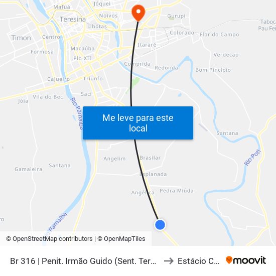 Br 316 | Penit. Irmão Guido (Sent. Teresina) to Estácio Ceut map