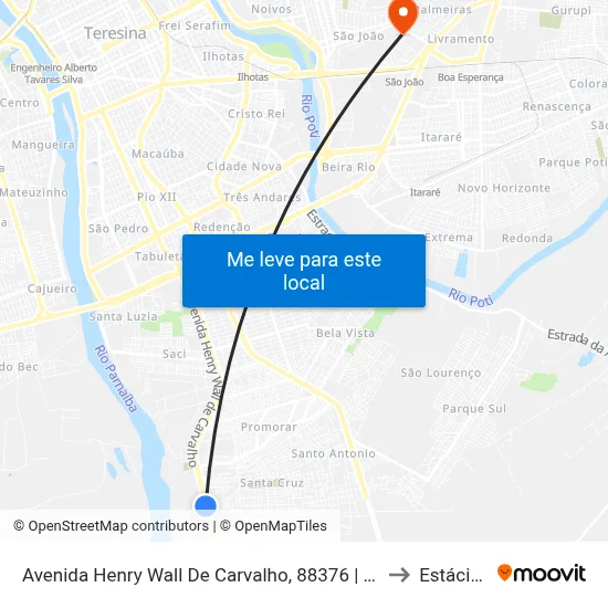 Avenida Henry Wall De Carvalho, 88376 | Oposto Ao Posto Jamily to Estácio Ceut map