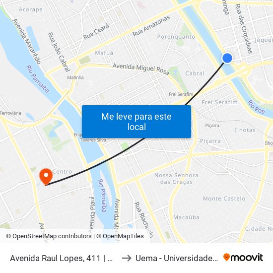 Avenida Raul Lopes, 411 | Oposto Ao Riverside Shopping to Uema - Universidade Estadual Do Maranhão map