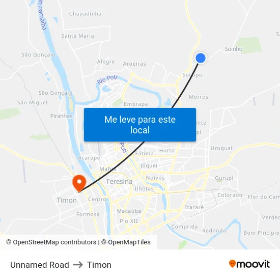 Unnamed Road to Timon map
