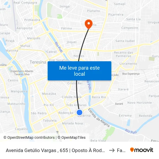 Avenida Getúlio Vargas , 655 | Oposto À Rodoviária to Facid map