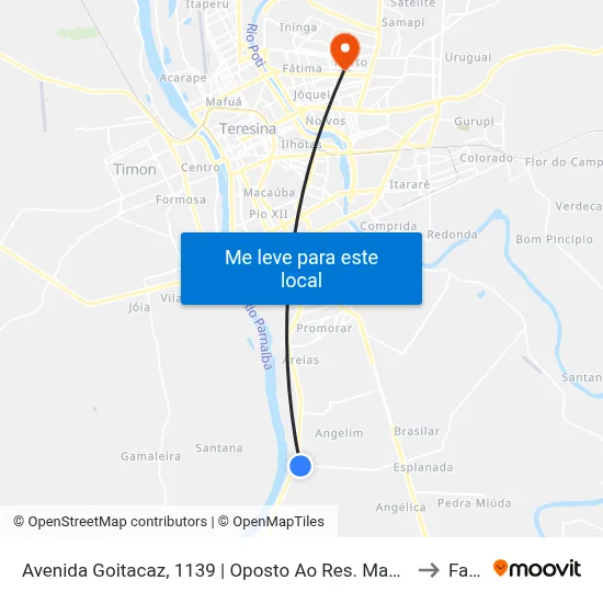 Avenida Goitacaz, 1139 | Oposto Ao Res. Manoel Damásio to Facid map