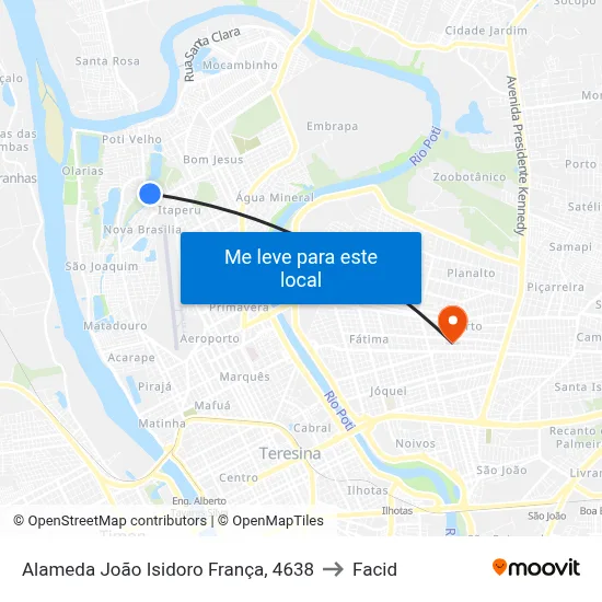 Alameda João Isidoro França, 4638 to Facid map