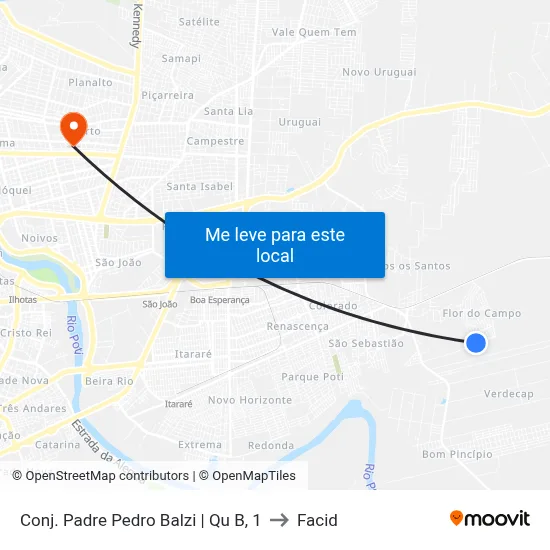 Conj. Padre Pedro Balzi | Qu B, 1 to Facid map