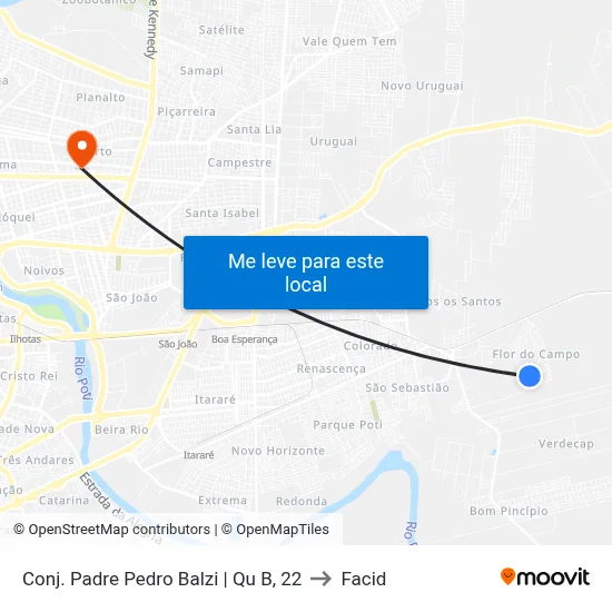 Conj. Padre Pedro Balzi | Qu B, 22 to Facid map