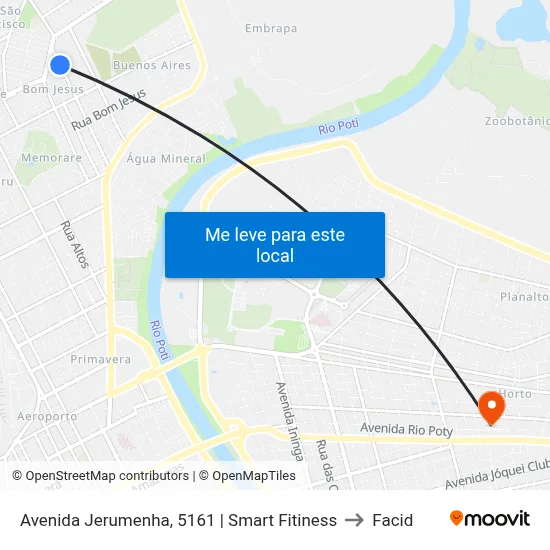 Avenida Jerumenha, 5161 | Smart Fitiness to Facid map