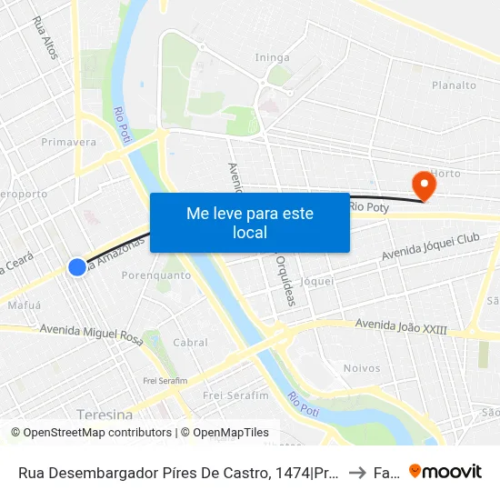 Rua Desembargador Píres De Castro, 1474|Praça Do Marquês to Facid map
