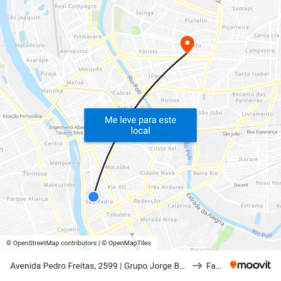 Avenida Pedro Freitas, 2599 | Grupo Jorge Batista to Facid map