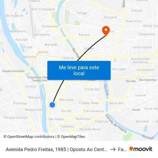Avenida Pedro Freitas, 1985 | Oposto Ao Centro Administrativo to Facid map