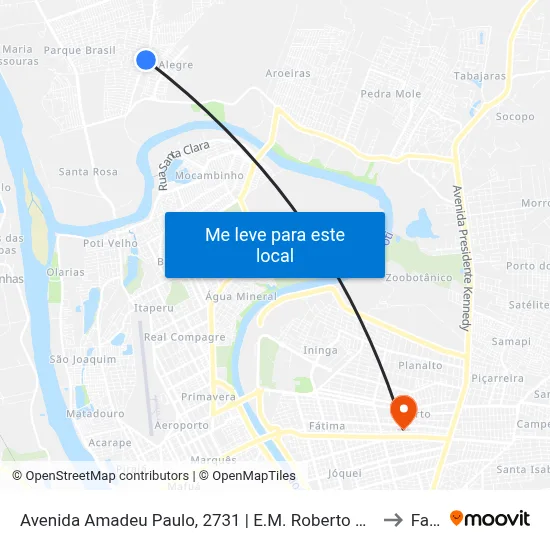 Avenida Amadeu Paulo, 2731 | E.M. Roberto Cerqueira Dantas to Facid map