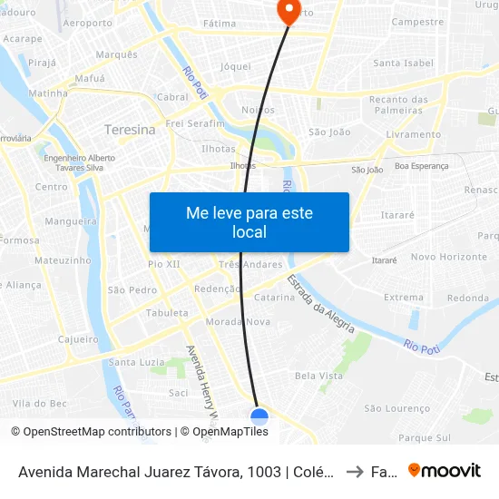 Avenida Marechal Juarez Távora, 1003 | Colégio São José to Facid map