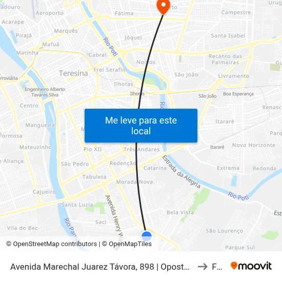 Avenida Marechal Juarez Távora, 898 | Oposto Ao Colégio São José to Facid map