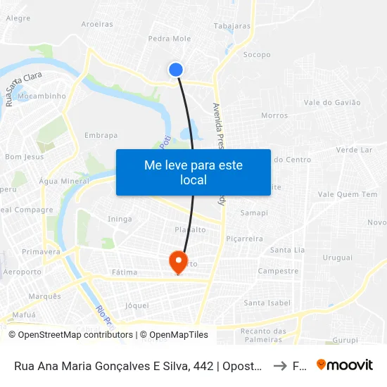 Rua Ana Maria Gonçalves E Silva, 442 | Oposto Ao Carvalho Supermercado to Facid map