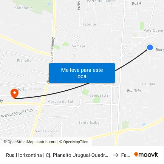 Rua Horizontina | Cj. Planalto Uruguai-Quadra A02, 13 to Facid map