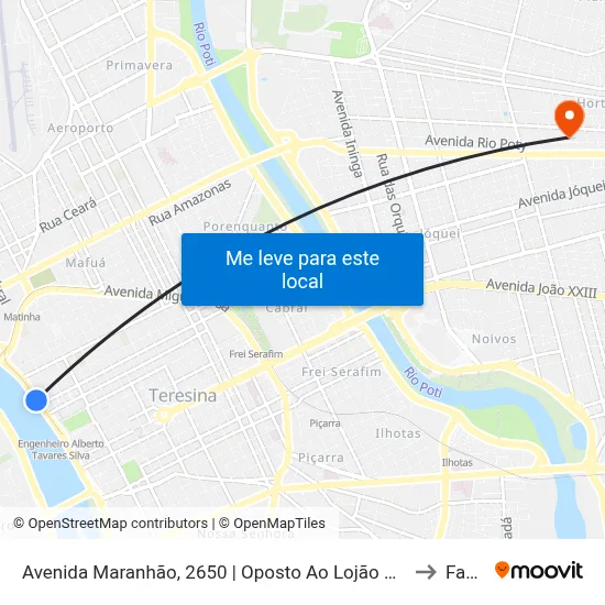 Avenida Maranhão, 2650 | Oposto Ao Lojão Paraíba to Facid map
