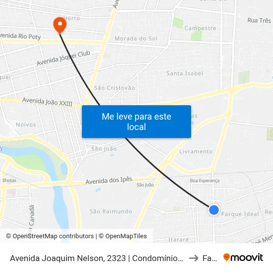 Avenida Joaquim Nelson, 2323 | Condomínio Guanabara to Facid map