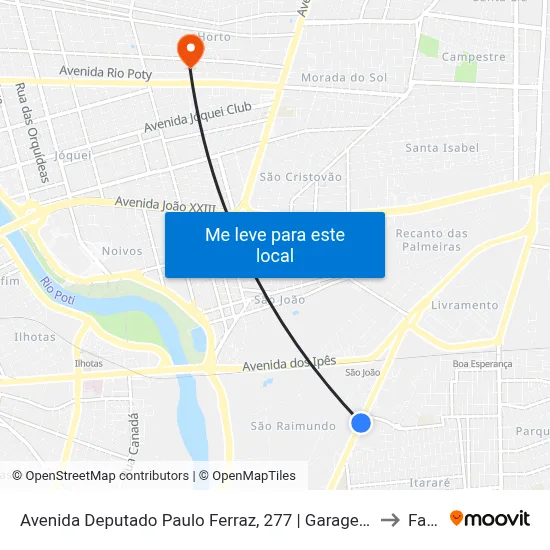 Avenida Deputado Paulo Ferraz, 277 | Garagem Emtracol to Facid map