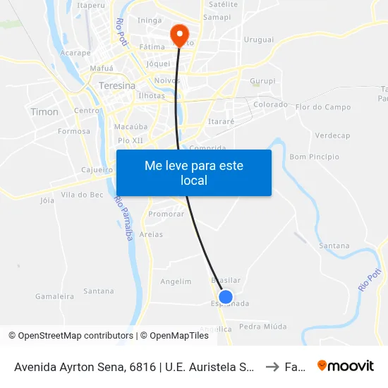 Avenida Ayrton Sena, 6816 | U.E. Auristela Soares to Facid map