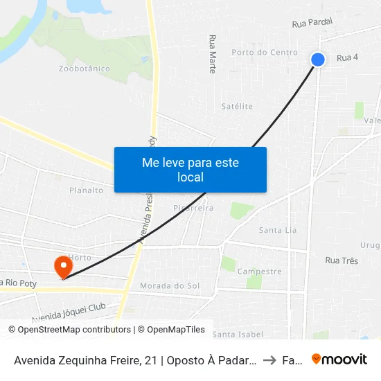 Avenida Zequinha Freire, 21 | Oposto À Padaria Provare to Facid map