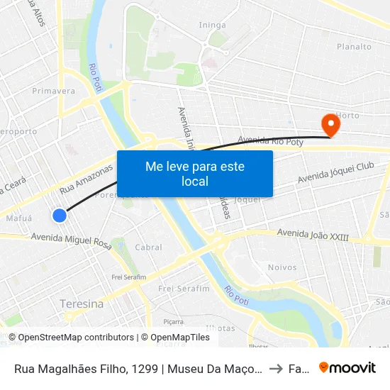 Rua Magalhães Filho, 1299 | Museu Da Maçonaria/ Hti to Facid map
