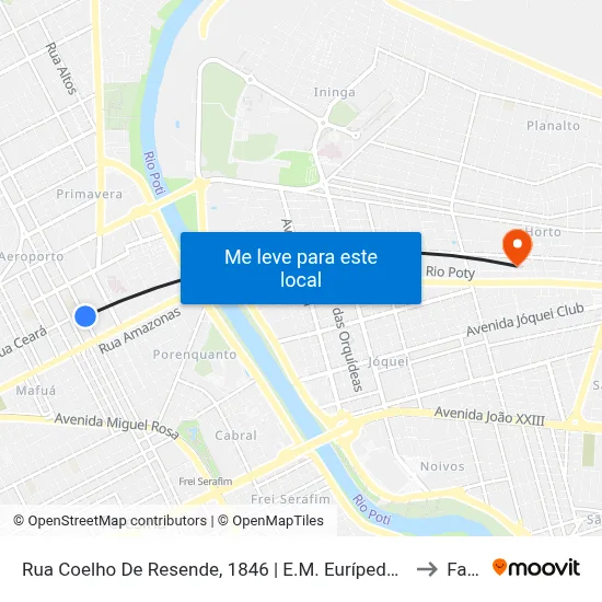 Rua Coelho De Resende, 1846 | E.M. Eurípedes De Aguiar to Facid map