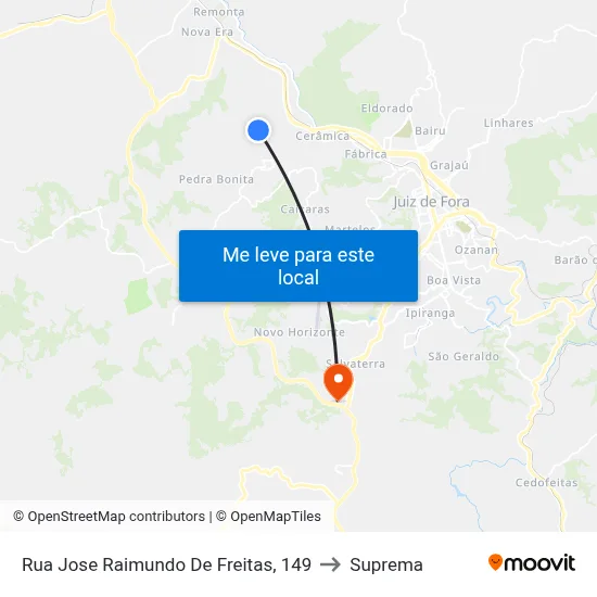 Rua Jose Raimundo De Freitas, 149 to Suprema map