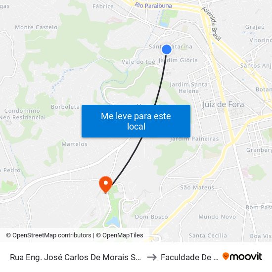 Rua Eng. José Carlos De Morais Sarmento, 425 to Faculdade De Letras map