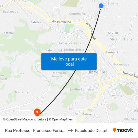 Rua Professor Francisco Faria, 223 to Faculdade De Letras map