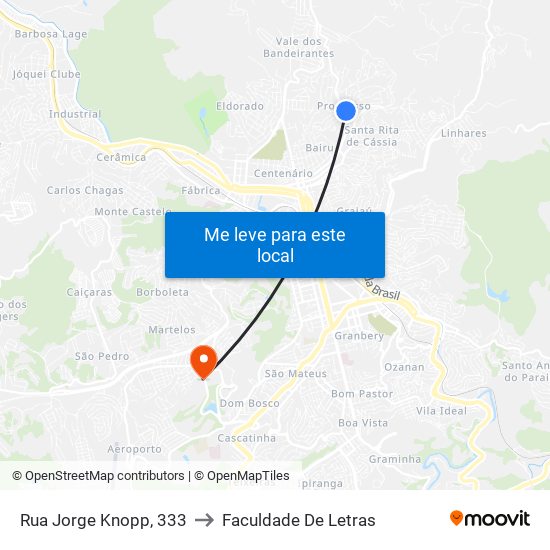 Rua Jorge Knopp, 333 to Faculdade De Letras map