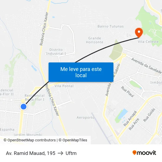 Av. Ramid Mauad, 195 to Uftm map
