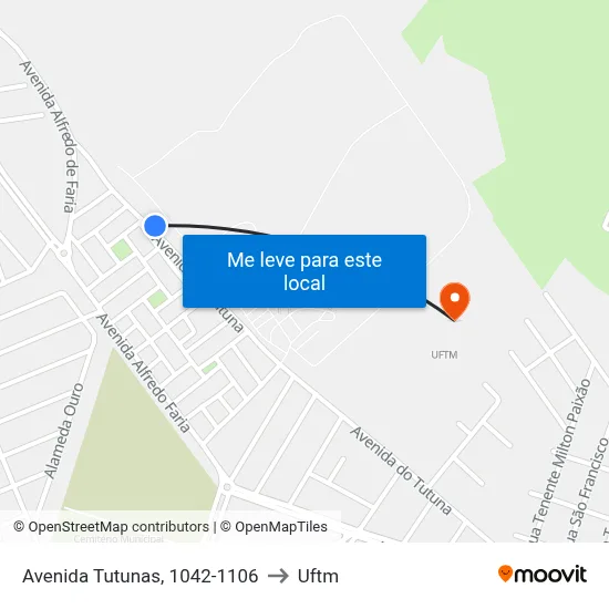 Avenida Tutunas, 1042-1106 to Uftm map