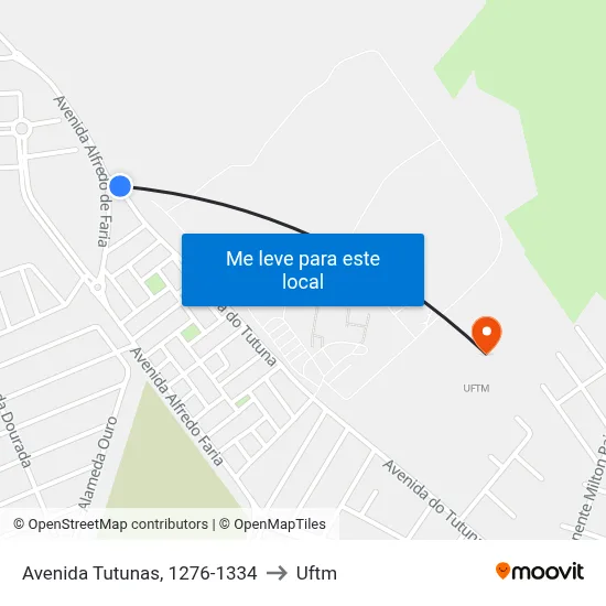 Avenida Tutunas, 1276-1334 to Uftm map