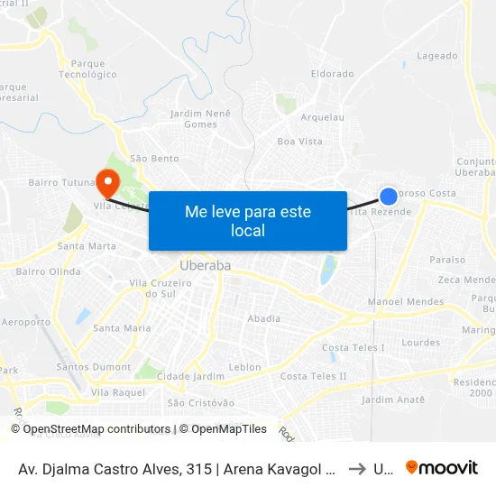 Av. Djalma Castro Alves, 315 | Arena Kavagol / Cemea Boa Vista to Uftm map