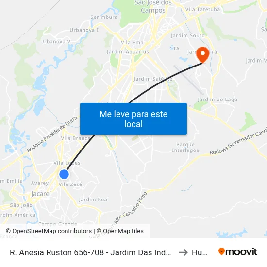 R. Anésia Ruston 656-708 - Jardim Das Industrias Jacareí - SP 12306-010 Brasil to Humanitas map