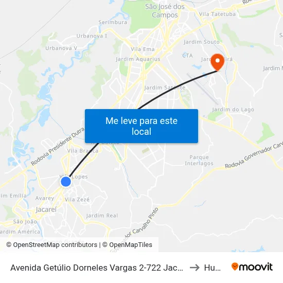 Avenida Getúlio Dorneles Vargas 2-722 Jacareí - SP República Federativa Do Brasil to Humanitas map