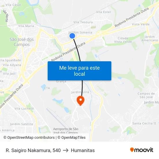 R. Saigiro Nakamura, 540 to Humanitas map