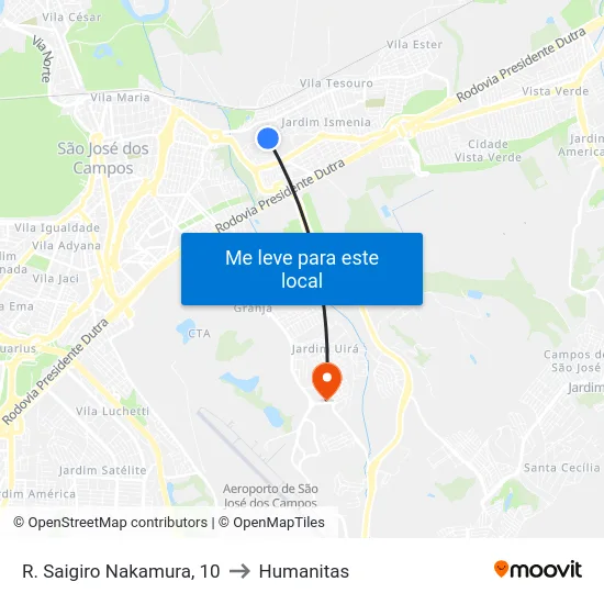 R. Saigiro Nakamura, 10 to Humanitas map