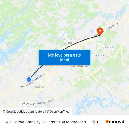 Rua Harold Barnsley Holland 2130 Macrozona Destinação Industrial (Mdi - Pagador De Andrade) Jacareí - São Paulo 12334 Brasil to Fatec - Sjc map