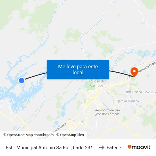 Estr. Municipal Antonio Sa Flor, Lado 23ª Travessa to Fatec - Sjc map