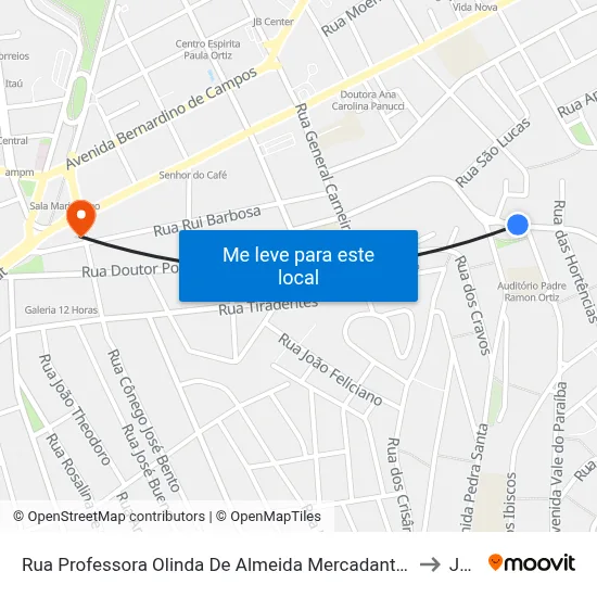 Rua Professora Olinda De Almeida Mercadante 466-526 - Centro Jacareí - SP 12308-420 Brasil to Jacareí map
