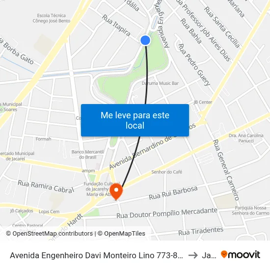 Avenida Engenheiro Davi Monteiro Lino 773-839 - Jardim Mesquita Jacareí - SP Brasil to Jacareí map