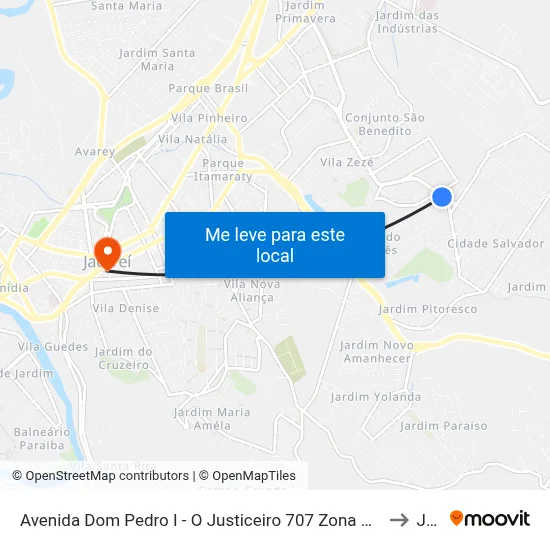 Avenida Dom Pedro I - O Justiceiro 707 Zona Preferencial 01 - Zap 1 Jacareí - São Paulo 12310-060 Brasil to Jacareí map