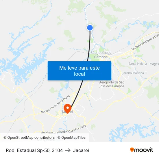 Rod. Estadual Sp-50, 3104 to Jacareí map