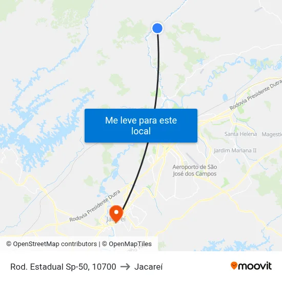 Rod. Estadual Sp-50, 10700 to Jacareí map