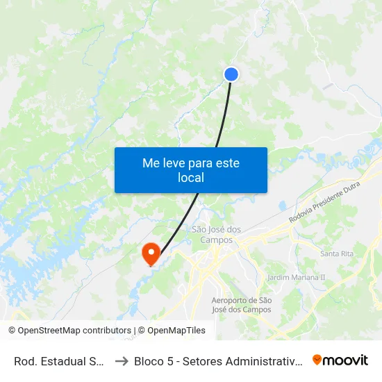 Rod. Estadual Sp-50, 113 to Bloco 5 - Setores Administrativos Fve / Univap map