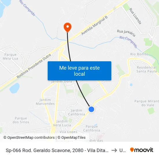 Sp-066 Rod. Geraldo Scavone, 2080 - Vila Ditalia, Jacareí to Unip map