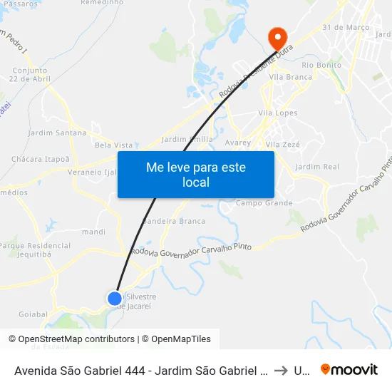 Avenida São Gabriel 444 - Jardim São Gabriel SP Brasil to Unip map